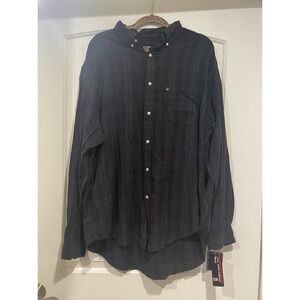 Vintage Ralph Lauren Jeans Co. Long Sleeve Button Down Plaid Shirt Mens Size XL